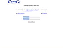Tablet Screenshot of customerzone.gam.co.za